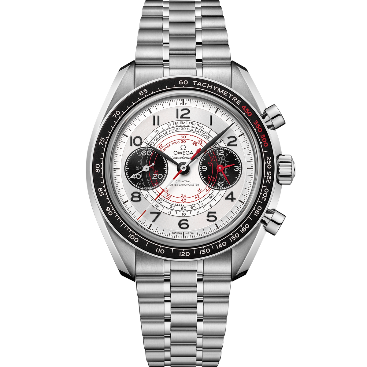 Omega Speedmaster Chronoscope Steel Silver Dial Bracelet 329.30.43.51.02.002