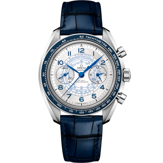 Omega Speedmaster Chronoscope Steel Silver Dial Strap 329.33.43.51.02.001