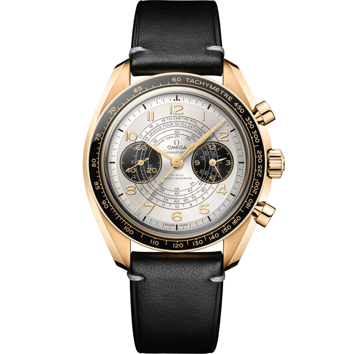 Omega Speedmaster Chronoscope Rose Gold Silver Dial Strap 522.62.43.51.02.001
