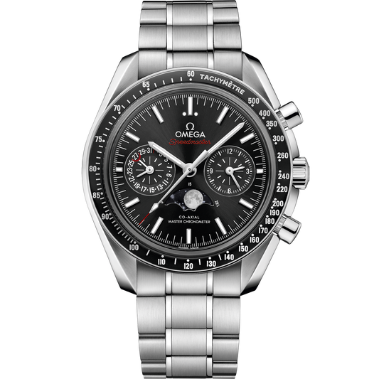 Omega Speedmaster Moonphase 44.25 mm Stainless Steel Black Dial Bracelet 304.30.44.52.01.001