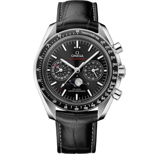 Omega Speedmaster Moonphase 44.25 mm Stainless Steel Black Dial Strap 304.33.44.52.01.001