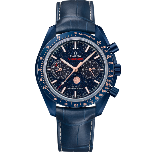 Omega Speedmaster Moonphase 44.25 mm Blue Ceramic Blue Dial Strap 304.93.44.52.03.002