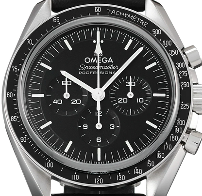 OMG Speedmaster Moonwatch Black Leather Strap 42mm 310.32.42.50.01.002
