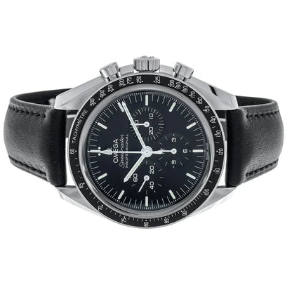 OMG Speedmaster Moonwatch Black Leather Strap 42mm 310.32.42.50.01.002
