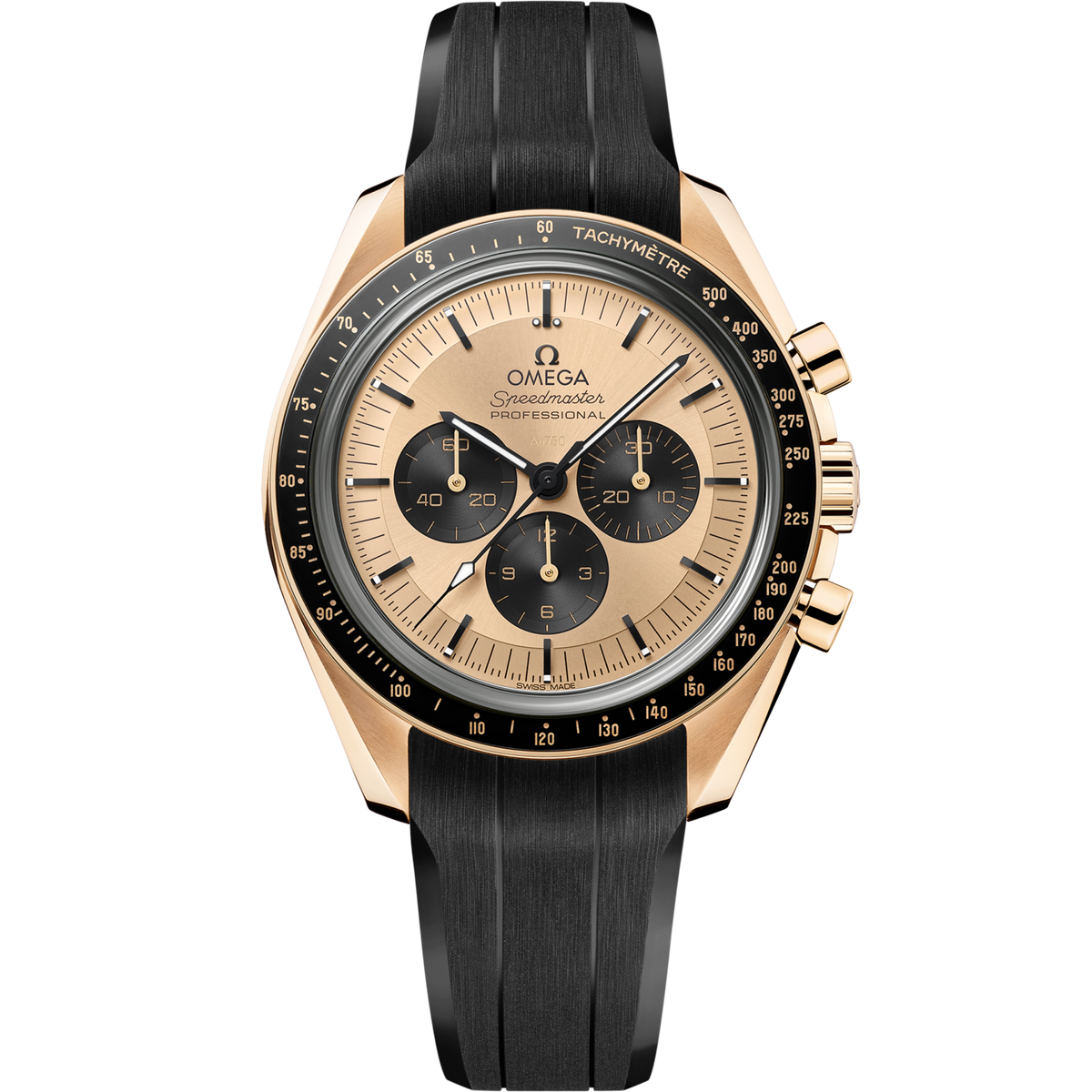 Omega Speedmaster 42 mm Moonshine 18k Yellow Gold Yellow Dial Strap 310.62.42.50.99.001