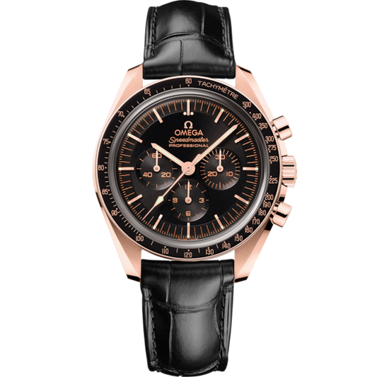Omega Speedmaster 42 mm Sedna Gold Black Dial Strap 310.63.42.50.01.001