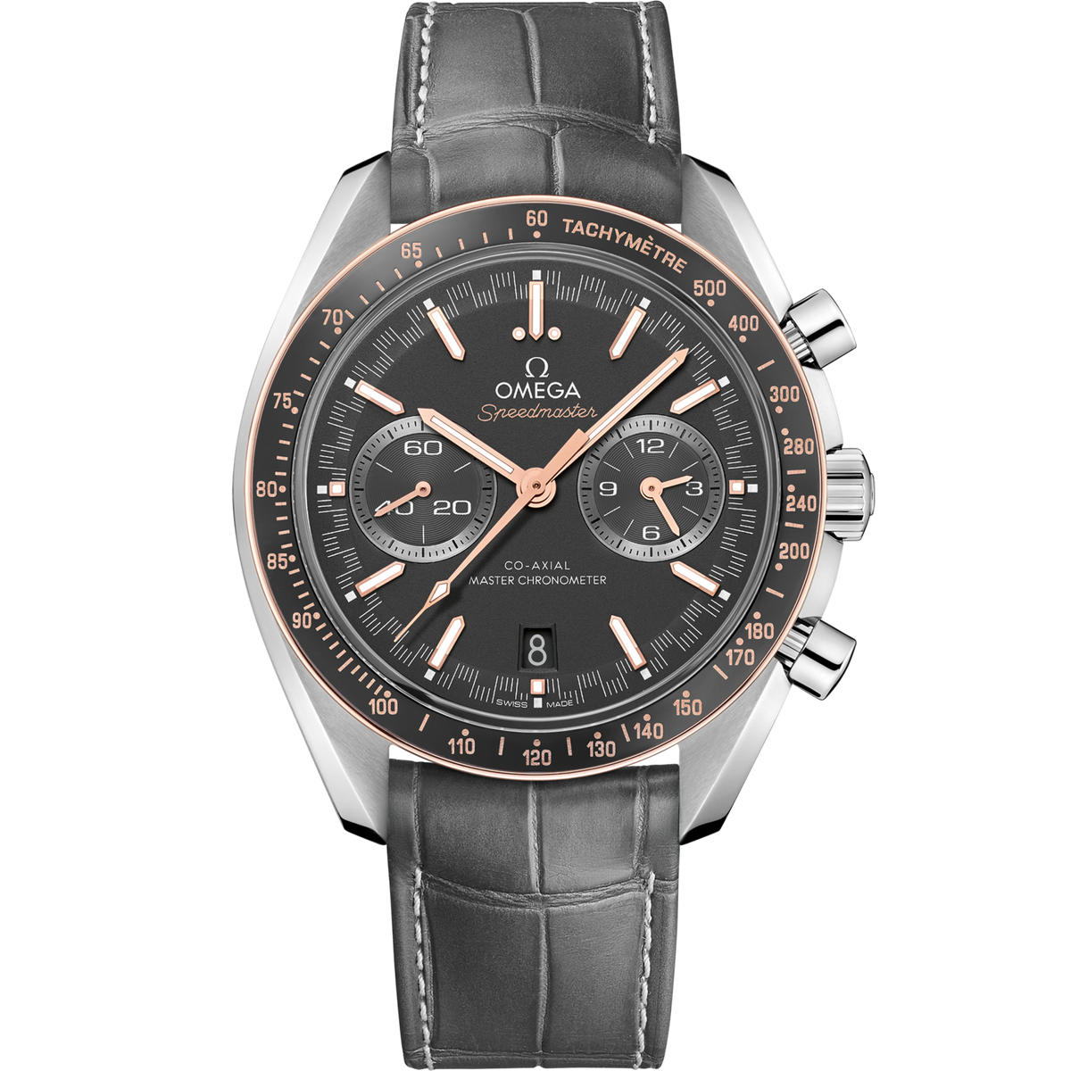 Omega Speedmaster Racing 44.25 mm Stainless Steel Grey Dial Strap 329.23.44.51.06.001