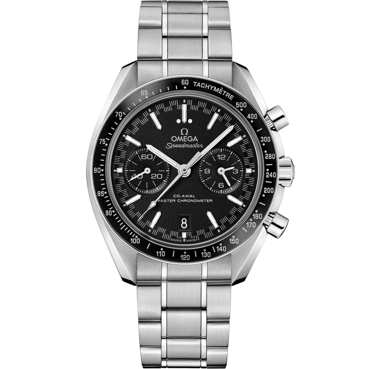Omega Speedmaster Racing 44.25 mm Stainless Steel Black Dial Bracelet 329.30.44.51.01.001