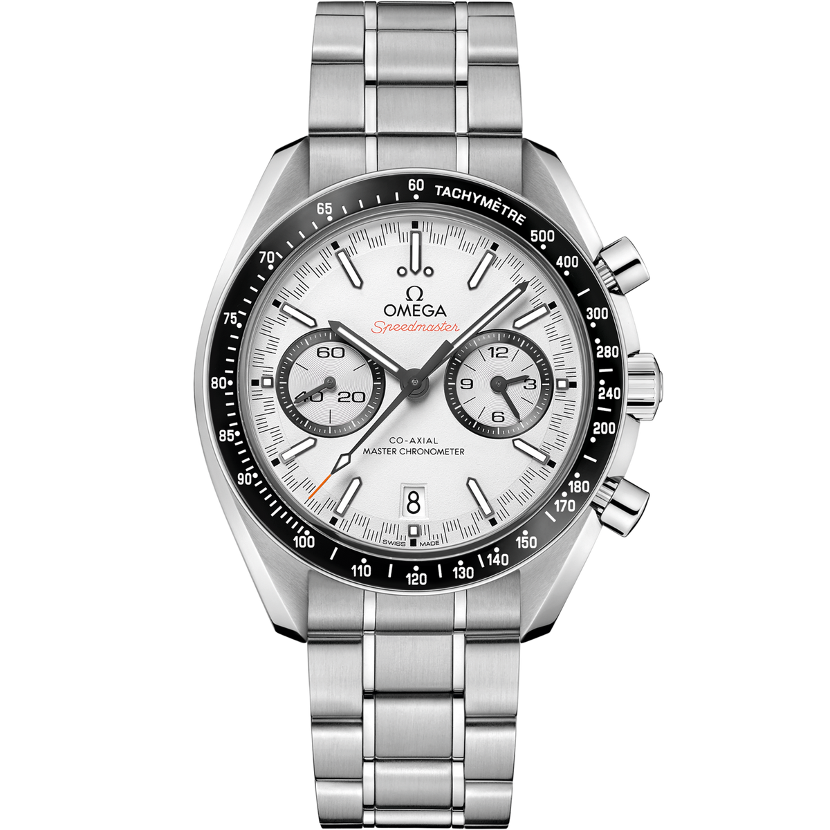 Omega Speedmaster Racing 44.25 mm Stainless Steel White Dial Bracelet 329.30.44.51.04.001