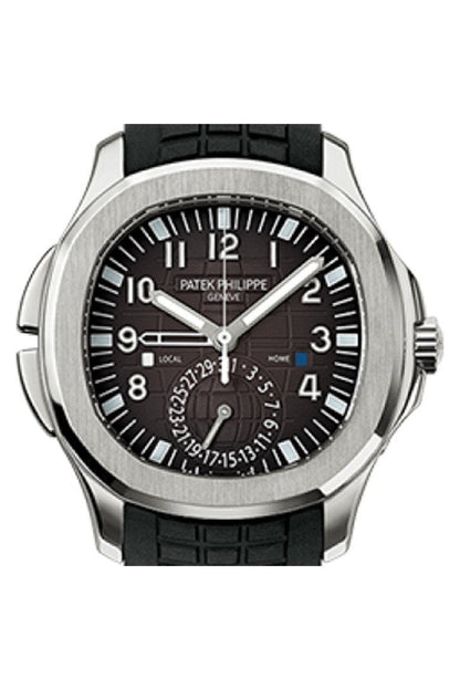 P. Philippe Aquanaut Dual Time Black Dial Automatic Men's Watch 5164A-001