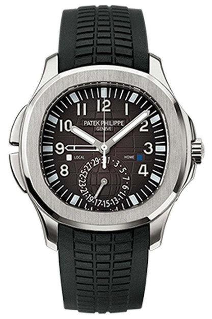 P. Philippe Aquanaut Dual Time Black Dial Automatic Men's Watch 5164A-001