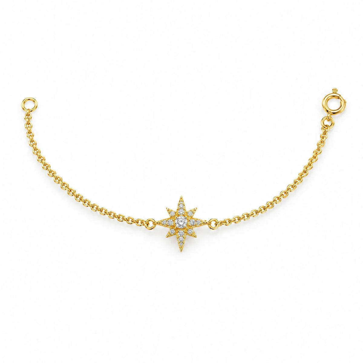 Polaris 18K Gold Plated 925 Sterling Silver Cubic Zirconia Bracelet