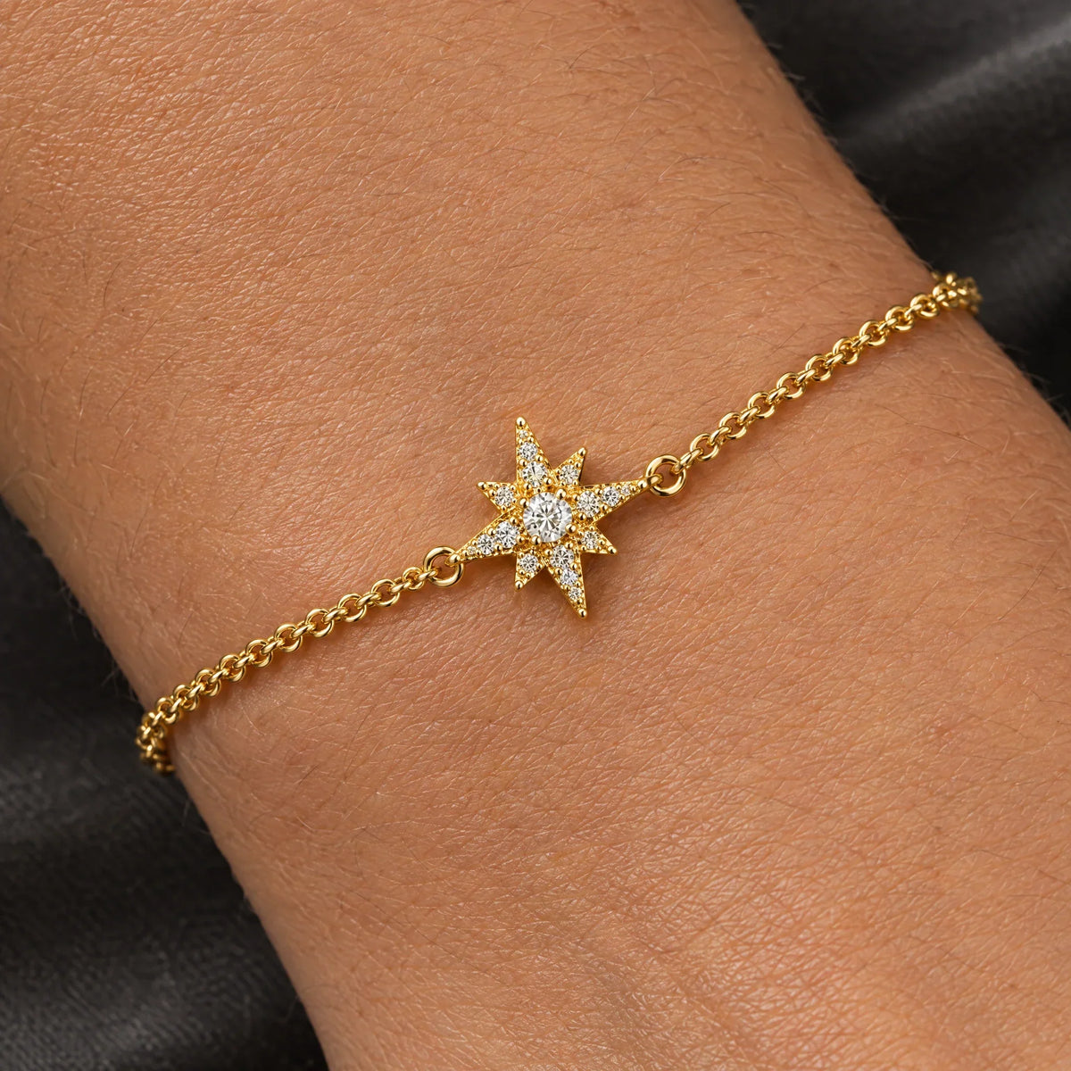 Polaris 18K Gold Plated 925 Sterling Silver Cubic Zirconia Bracelet