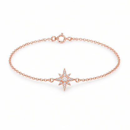 Polaris 18K Gold Plated 925 Sterling Silver Cubic Zirconia Bracelet