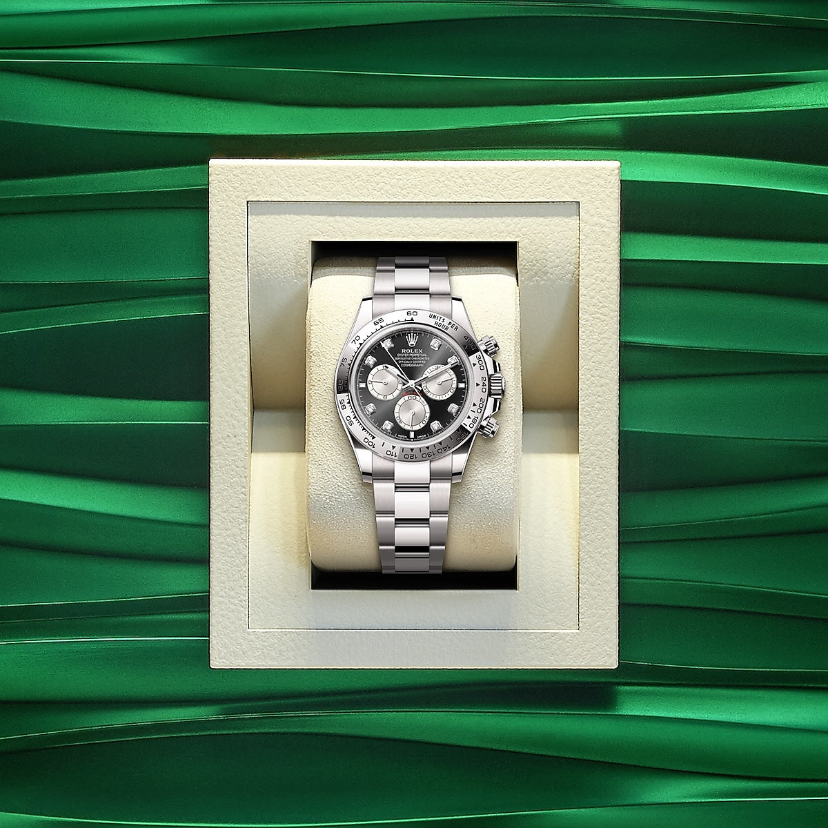 Cosmograph Daytona 40mm, 18k White Gold, Ref# 126509-0002