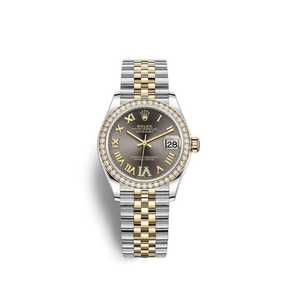 Datejust 31, Oystersteel, 18kt Yellow Gold and diamonds, Ref# 278383RBR-0018