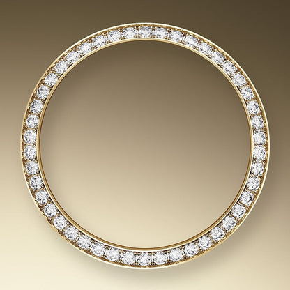 Datejust 31, Oystersteel, 18kt Yellow Gold and diamonds, Ref# 278383RBR-0020