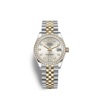 Datejust 31, Oystersteel, 18kt Yellow Gold and diamonds, Ref# 278383RBR-0020