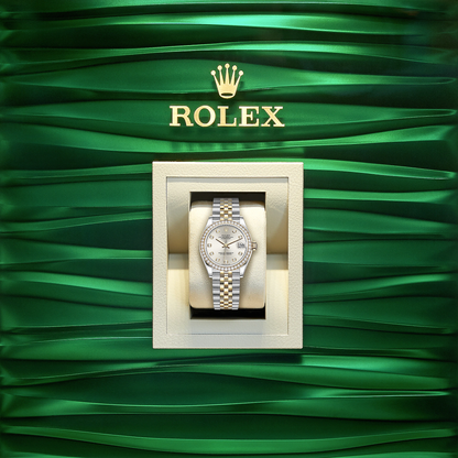 Datejust 31, Oystersteel, 18kt Yellow Gold and diamonds, Ref# 278383RBR-0020