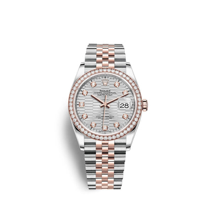 Datejust 36mm, Oystersteel and 18k Everose Gold, Ref# 126281rbr-0027