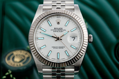 Datejust 41 White Dial Gold &amp; Steel Men's Watch M126334-0009