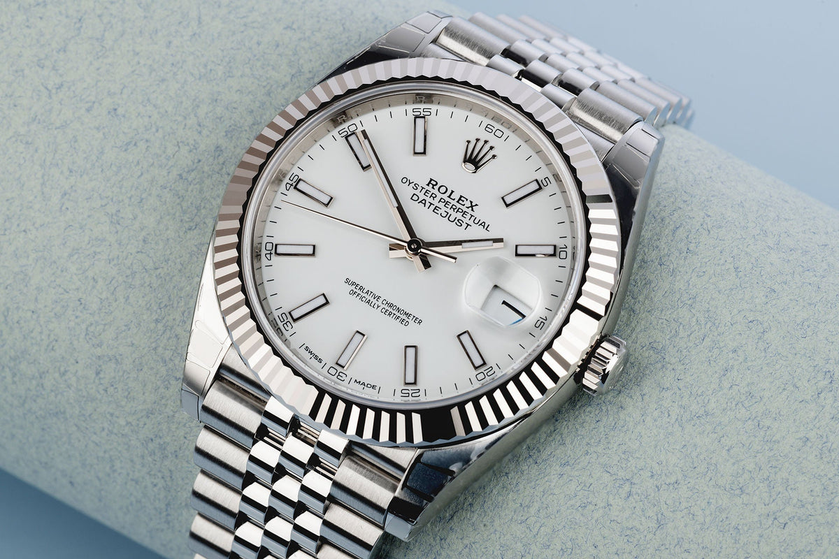 Datejust 41 White Dial Gold &amp; Steel Men's Watch M126334-0009