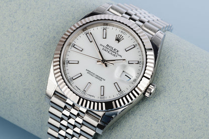 Datejust 41 White Dial Gold &amp; Steel Men's Watch M126334-0009