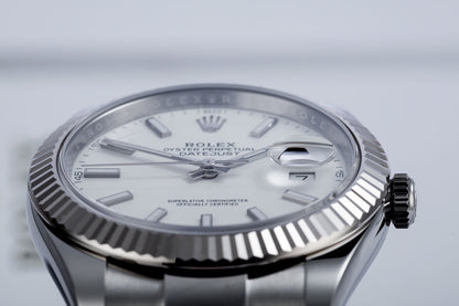 Datejust 41 White Dial Gold &amp; Steel Men's Watch M126334-0009