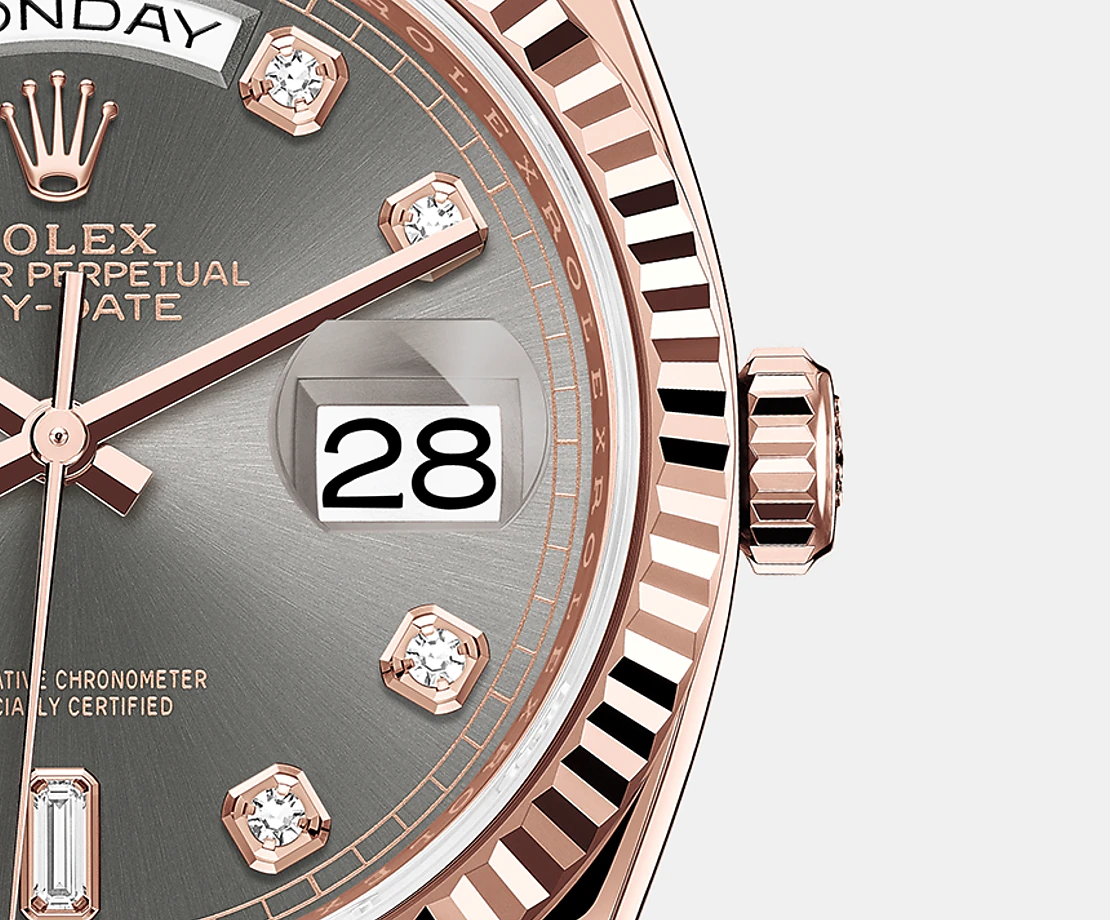Day-Date, 36mm, 18k Everose Gold, Ref# 128235-0051