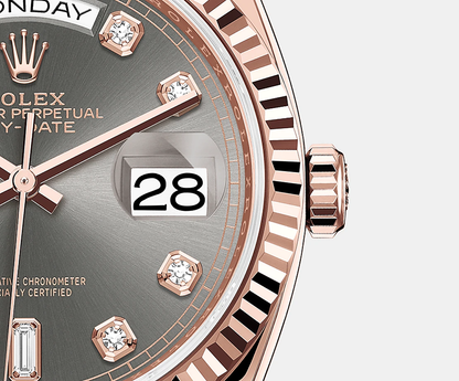 Day-Date, 36mm, 18k Everose Gold, Ref# 128235-0051