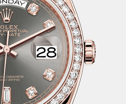 Day-Date, 36mm, 18k Everose Gold, Ref# 128345rbr-0053