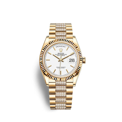 Day-Date, 36mm, 18k Yellow Gold, Ref# 128238-0082