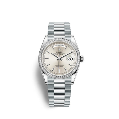 Day-Date, 36mm, Platinum and Diamonds, Ref# 128396tbr-0004