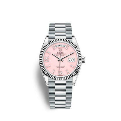 Day-Date, 36mm, Platinum, Ref# 128236-0006
