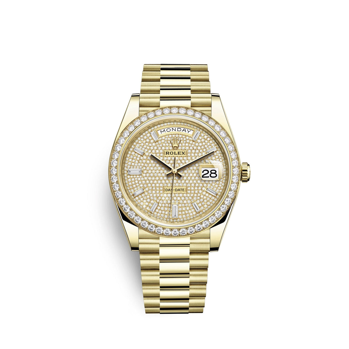 Day-Date, 40mm, 18k Yellow Gold and Diamonds, Ref# 228348rbr-0037