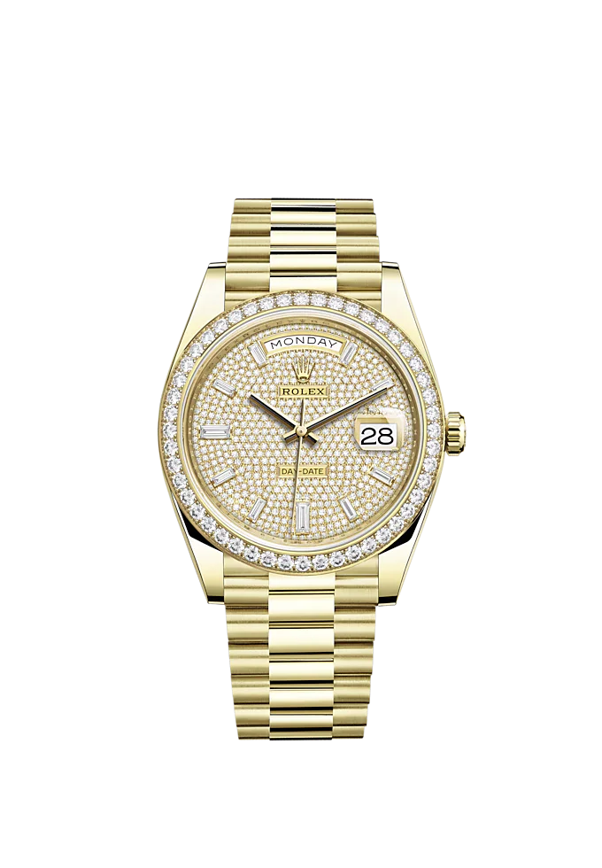 Day-Date, 40mm, 18k Yellow Gold and Diamonds, Ref# 228348rbr-0037