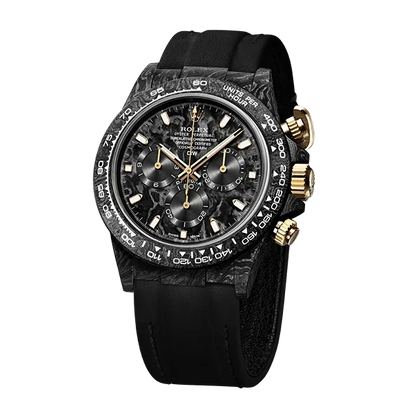 DW Daytona black &amp; gold 40mm oyster carbon