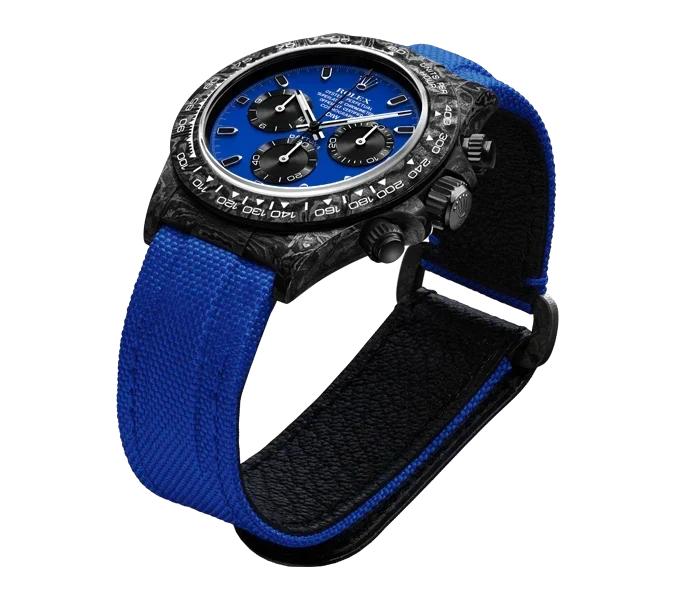 DW Daytona carbon miami blue 40mm oyster black