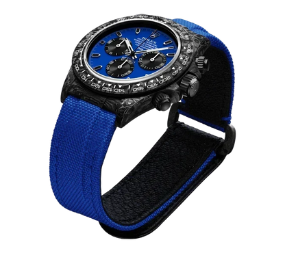 DW Daytona carbon miami blue 40mm oyster black