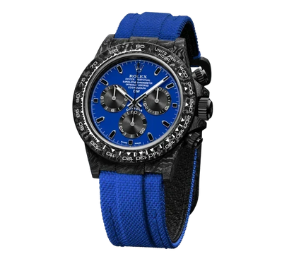 DW Daytona carbon miami blue 40mm oyster black