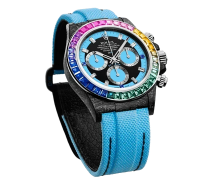DW Daytona carbon rainbow blue 40mm carbon