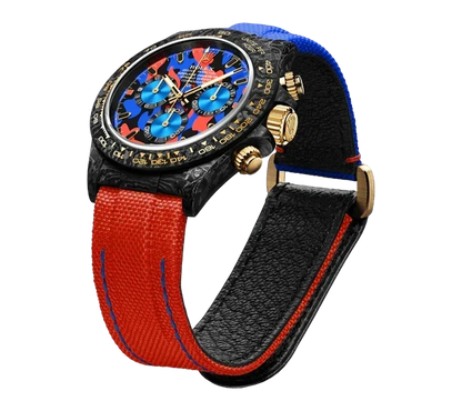 DW Daytona military red 40mm oyster black