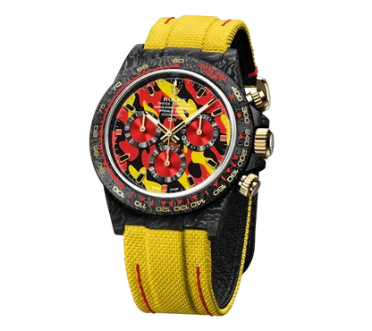DW Daytona military yellow 40mm oyster black