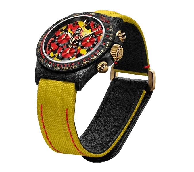 DW Daytona military yellow 40mm oyster black