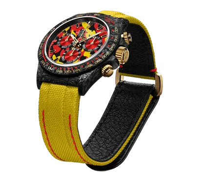 DW Daytona military yellow 40mm oyster black