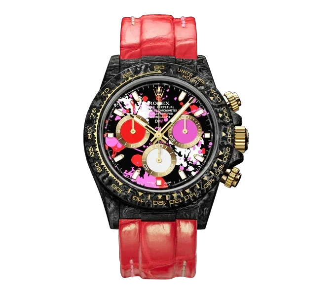 DW Daytona motley red 40mm oyster black