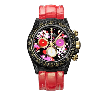 DW Daytona motley red 40mm oyster black