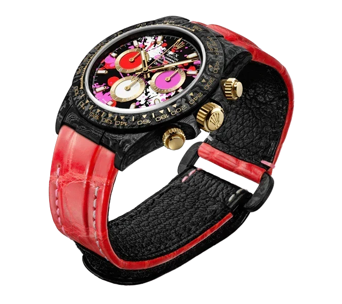 DW Daytona motley red 40mm oyster black