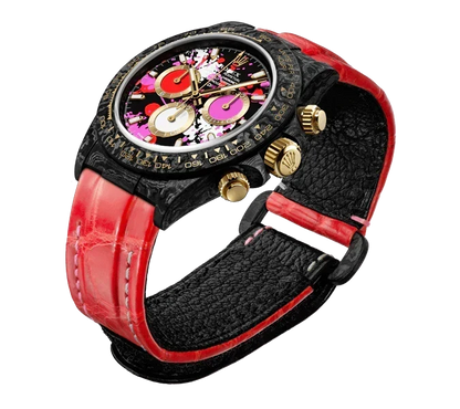 DW Daytona motley red 40mm oyster black