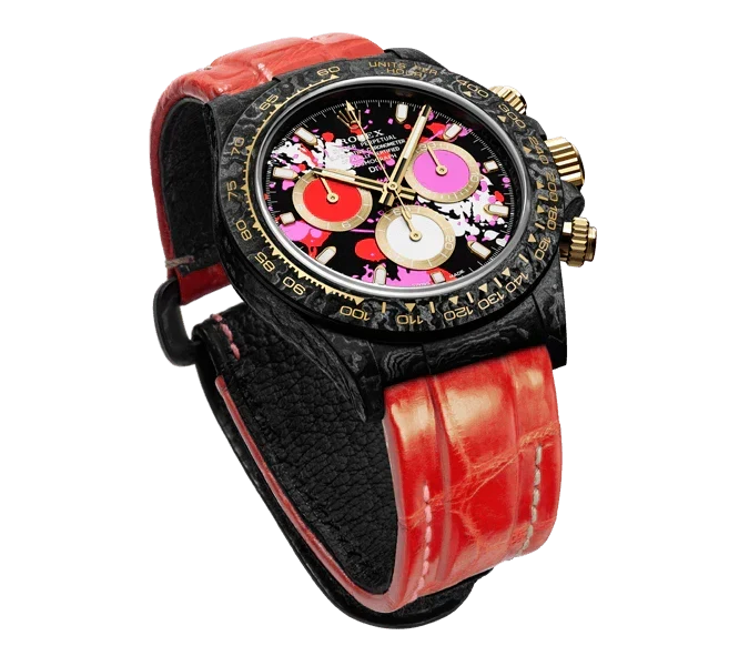 DW Daytona motley red 40mm oyster black